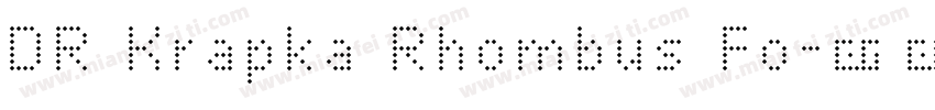 DR Krapka Rhombus Fo字体转换